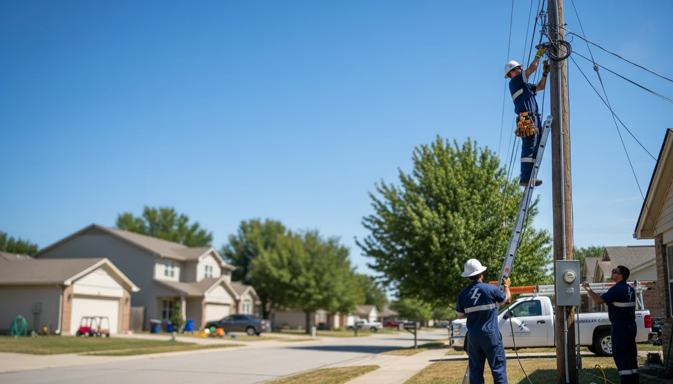 Residential electrician providing installation services in Mapleton, ND